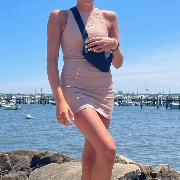 Tan Stretch Zara Dress - Picture 1 of 2